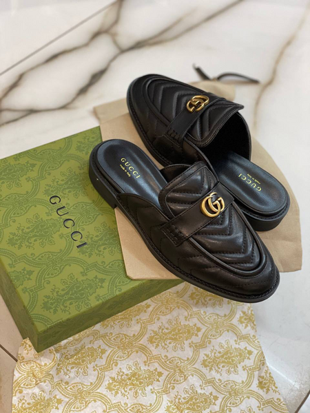 Мюли Gucci женский кожа черный 54768-2