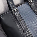 Мужской портфель Bottega Veneta мужской кожа черный 52038-5