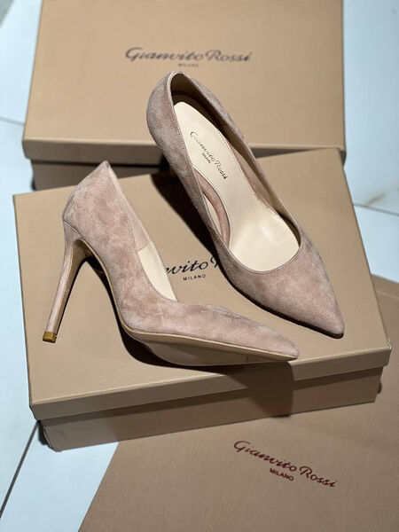 Туфли Gianvito Rossi женский замша бежевый 80052-2