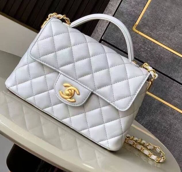 Сумка Chanel женский кожа графитовый 182088
