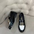 Лоферы Chanel женский кожа черный 127336-3