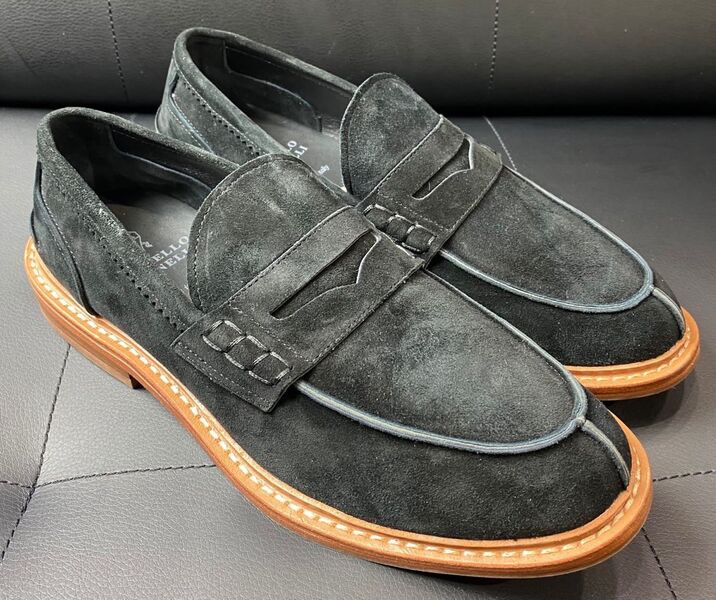 Мужские лоферы Brunello Cucinelli мужской замша черный 121368