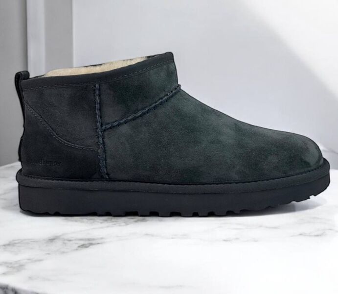 Угги Ugg Classic Ultra Mini Madhappy женский замша черный 165228