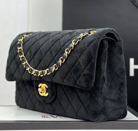 Сумка Chanel 2.55 женский замша черный 129076