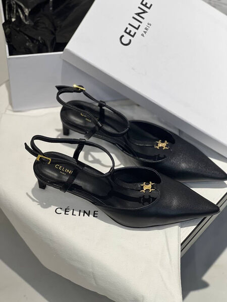 Туфли Celine женский кожа черный 104909-2