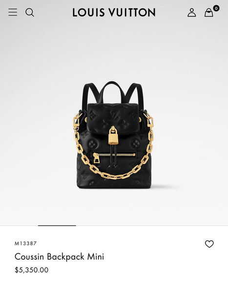 Рюкзак Louis Vuitton женский кожа черный 197127-2