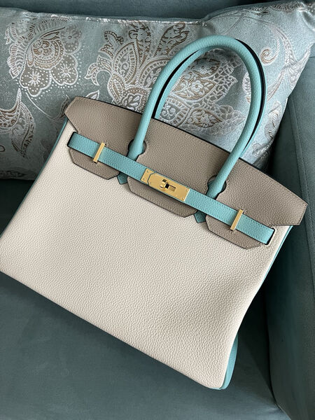 Сумка Hermès Birkin 30 женский графитовый 140086-4
