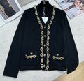 Кардиган Chanel женский вязаная ткань черный 159717-1