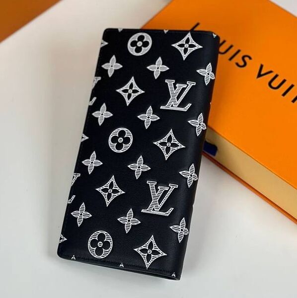 Мужской портмоне Louis Vuitton мужской кожа черный 154012