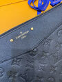Клатч Louis Vuitton женский кожа черный 173842-5