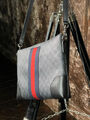 Мужская сумка мессенджер Gucci мужской кожа графитовый 108641-4