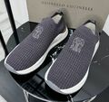 Мужские кроссовки Brunello Cucinelli мужской текстиль графитовый 192906-1