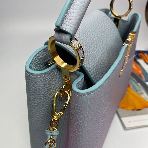 Сумка Louis Vuitton Capucines женский кожа графитовый 122768-2