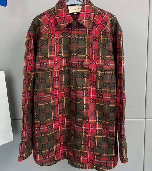 Рубашка Gucci женский бордовый 137941