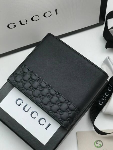 Портмоне Gucci мужской кожа черный 61883