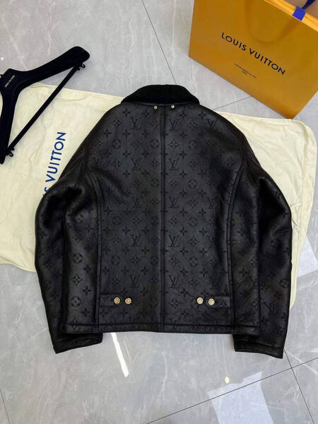Мужская дубленка Louis Vuitton мужской черный 135233-9
