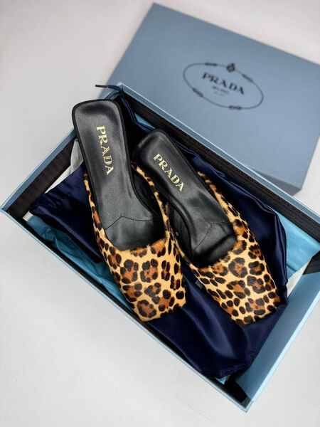 Сабо Prada женский леопардовый 188466-2