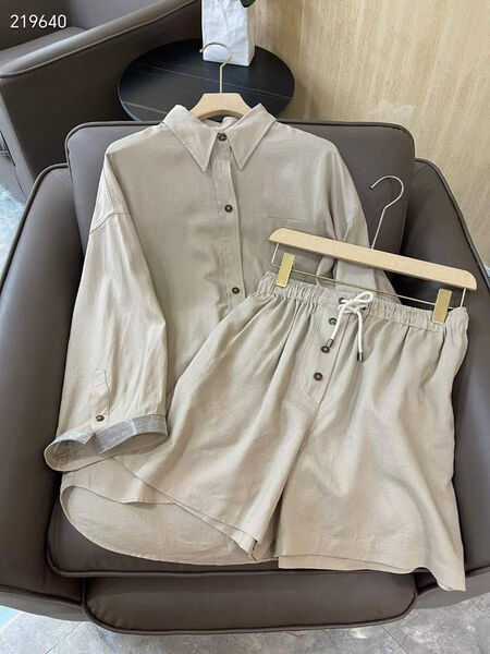 Костюм Brunello Cucinelli женский бежевый 116502-4