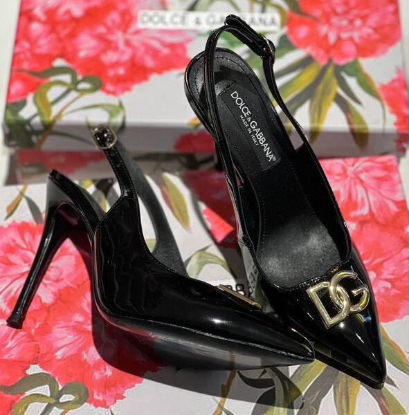 Туфли Dolce&Gabbana женский кожа черный 138812