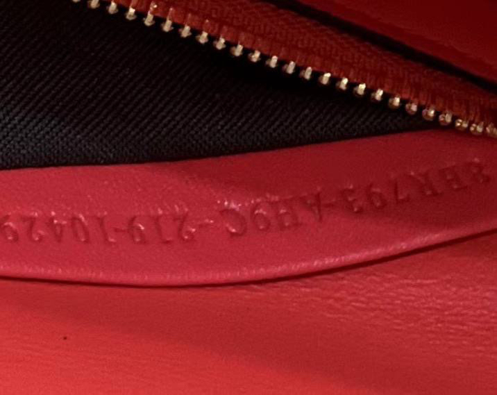 Сумка Fendi женский кожа бордовый 142100-9