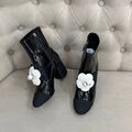 Ботильоны Chanel женский кожа черный 128610-2