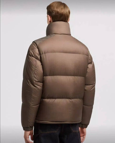 Мужской пуховик двухсторонний Moncler мужской болотный 200545-3