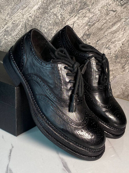 Мужские туфли Dolce & Gabbana мужской кожа черный 169493-2