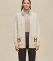 Кардиган Hermès женский вязаная ткань белый 199299-3