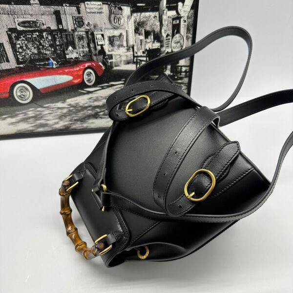 Рюкзак Gucci женский кожа черный 102395-2