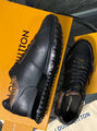 Мужские кроссовки Louis Vuitton мужской кожа черный 140499-3