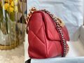 Сумка Chanel (30 см) женский кожа бордовый 73562-4
