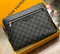 Клатч мужской Louis Vuitton мужской канва графитовый 26214-1