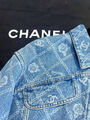 Куртка джинсовка Chanel женский джинса бирюзовый 125748-3