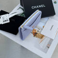 Визитница Chanel женский кожа фиолетовый 188468-2