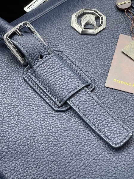 Мужской портфель Stefano Ricci мужской кожа синий 96305-7