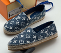 Эспадрильи Louis Vuitton женский текстиль синий 91382-1