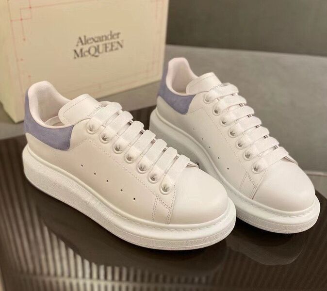 Кеды Alexander McQueen женский кожа,канва белый 149802