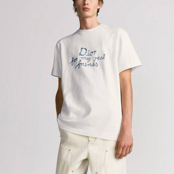 Мужская футболка Christian Dior мужской белый 181730-8