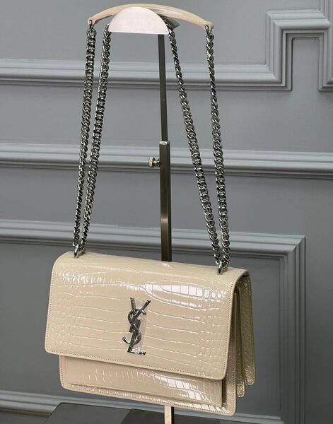 Сумка Saint Laurent женский кожа бежевый 143240