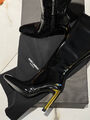 Сапоги Saint Laurent женский кожа черный 129573-3