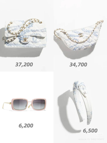 Сумка Chanel женский текстиль белый 192439-10