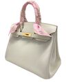 Сумка Hermès Birkin 30 ручная работа женский кожа белый 75352-2