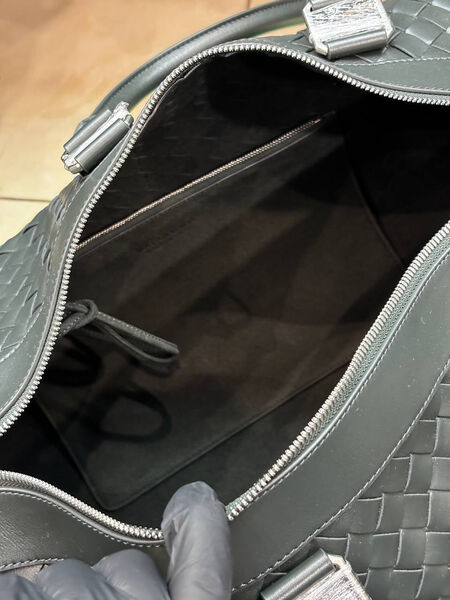 Дорожная сумка Bottega Veneta мужской кожа черный 169294-6