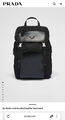Мужской рюкзак Prada мужской кожа черный 168448-6