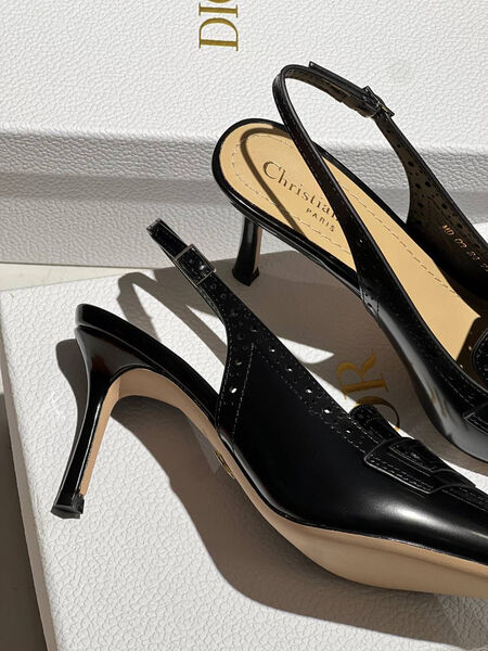 Туфли Christian Dior женский кожа черный 171040