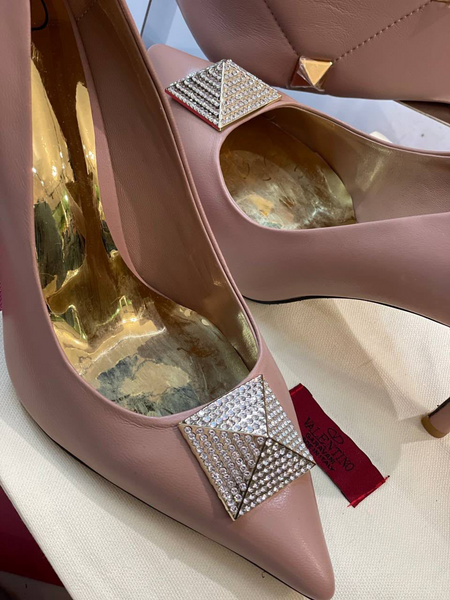 Туфли Valentino женский кожа розовый 92857-3