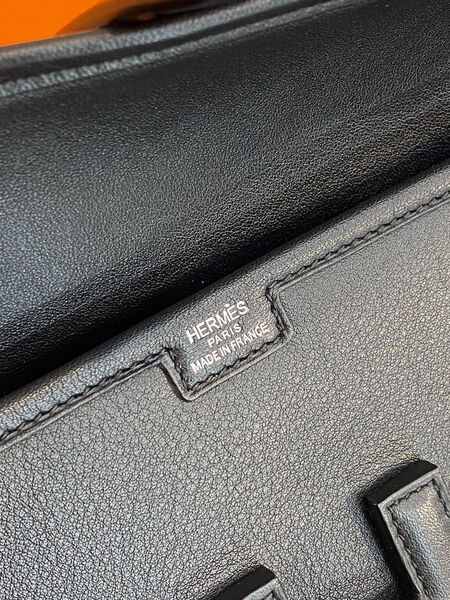 Клатч Hermès женский кожа черный 97066-4