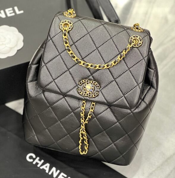 Рюкзак Chanel женский кожа черный 149781