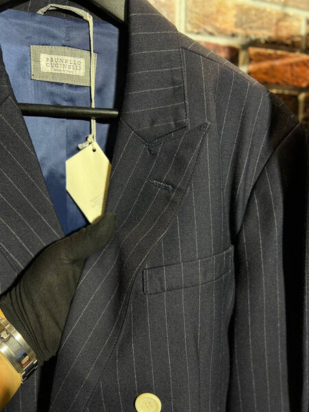 Мужской костюм Brunello Cucinelli мужской черный 153487-9