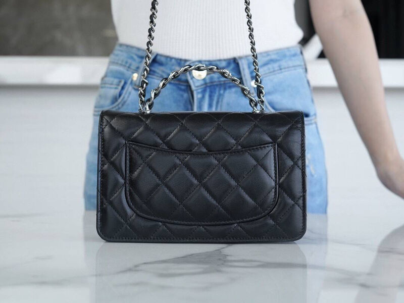 Сумка Chanel женский кожа черный 127438-3